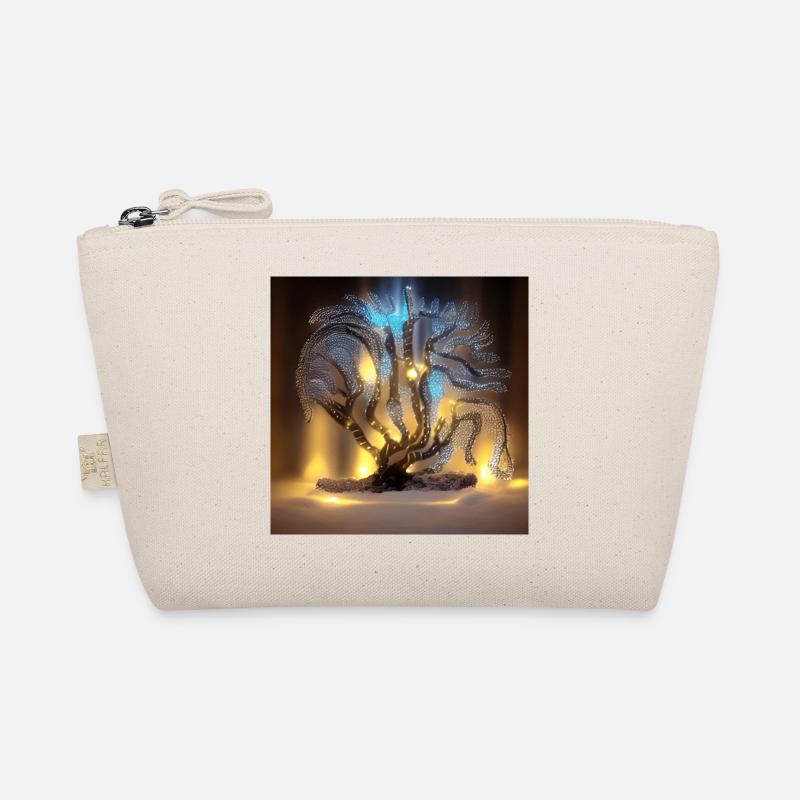 old tree with lights Organic Pouch