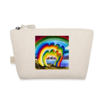 rainbow for artists with great sun above - Organic Pouch - nature - Front