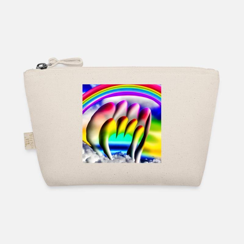 rainbow in sunny day Organic Pouch