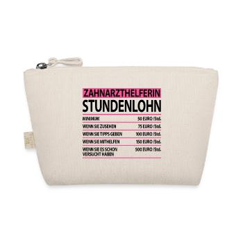 Zahnarzthelferin Abschiedsgeschenk Sprüche Lustige - Bio-Täschchen - Natur - Vorne