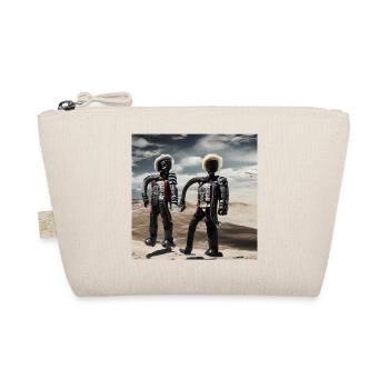 men in cyber world - Organic Pouch - nature - Front