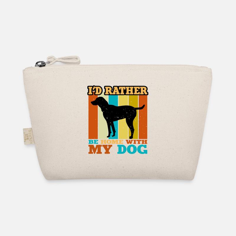 Black And Tan Virginia Foxhound Dog Silhouette Organic Pouch