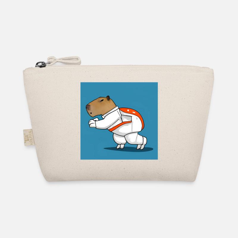 Capybara astronaut Organic Pouch