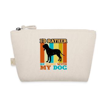 Braco Italiano Dog Lover Silhouette Vintage Sunset - Trousse biologique - nature - Devant