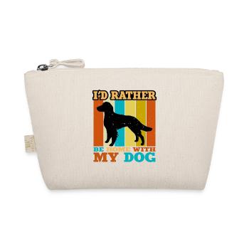 Britanny Dog Lover Silhouette Vintage Sunset - Trousse biologique - nature - Devant