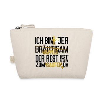 Bräutigam JGA Männer Wappler Saufen Spruch - Bio-Täschchen - Natur - Vorne