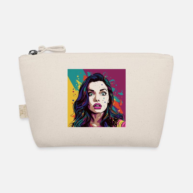 Pop Art Surprised Face Organic Pouch