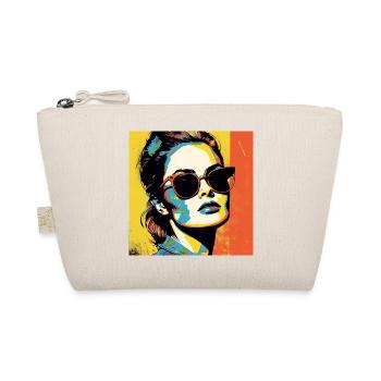 Pop Art Cool Woman - Organic Pouch - nature - Front