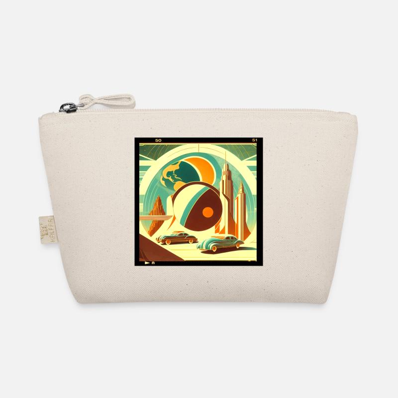 Imaginärer Retro-Planet Bio-Täschchen