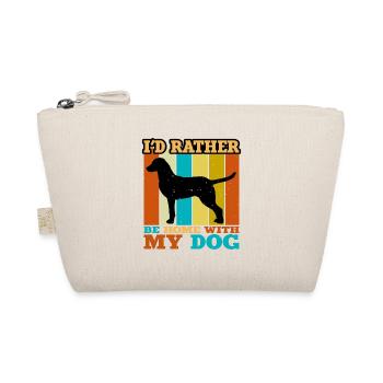 Chesapeake Bay Retriever Dog Silhouette Retro Sun - Organic Pouch - nature - Front