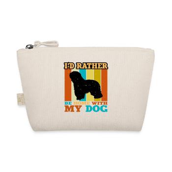 Cao Da Serra De Aires Dog Silhouette Retro Sunset - Trousse biologique - nature - Devant