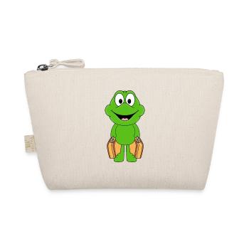 FROSCH - URLAUB - KOFFER - REISE - FERIEN - TIER - Bio-Täschchen - Natur - Vorne