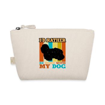 Coton De Tuléar Chien Amour Silhouette Vintage Coucher de Soleil - Trousse biologique - nature - Devant