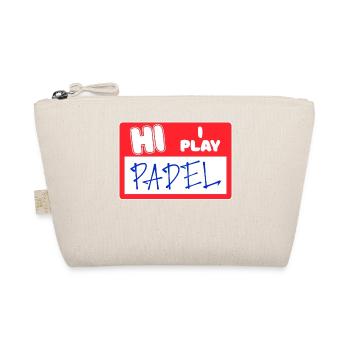 Player Tournament Statement Padel Padel Game Tennis - Organic Pouch - nature - Front