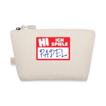Spieler Statement Padel Sport Trainer Padelspiel - Bio-Täschchen - Natur - Vorne