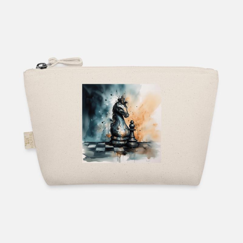 Artful Chess Knight Organic Pouch