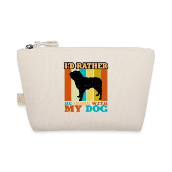 Dutch Smoushond Dog Love Silhouette Vintage Sunset - Trousse biologique - nature - Devant