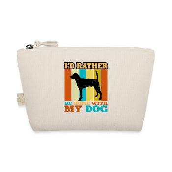 Français Foxhound Dog Lover Silhouette Retro Sunset - Trousse biologique - nature - Devant