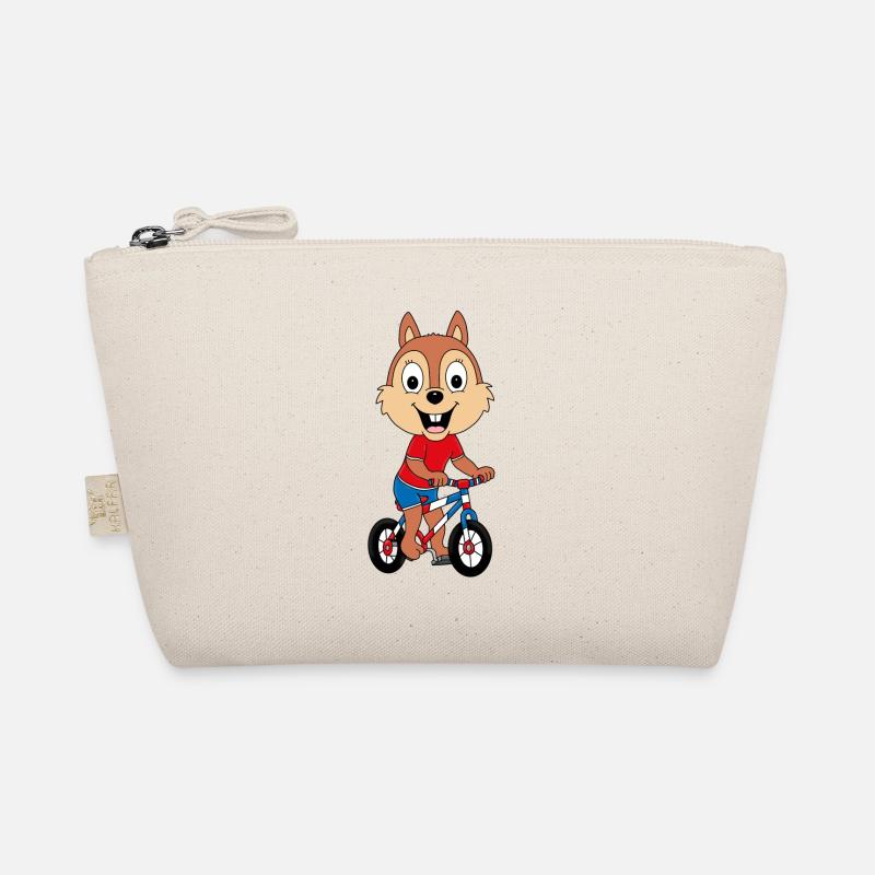 EICHHÖRNCHEN - FAHRRAD - RAD - RADFAHRER - Bio-Täschchen - Natur