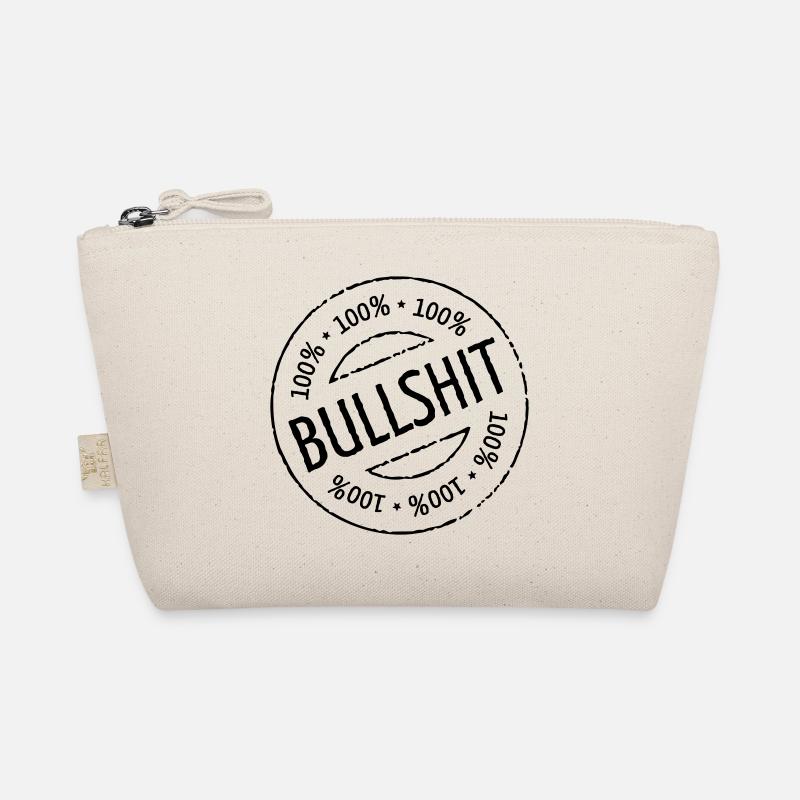 100% Bullshit Stamp (Stempel / Black) Bio-Täschchen