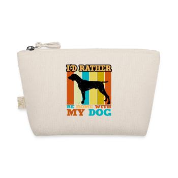 Allemand Pointer Chien Silhouette Rétro - Trousse biologique - nature - Devant