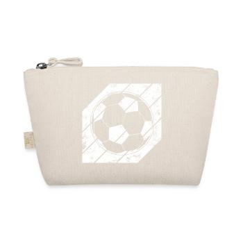 Fußball Skizze - Bio-Täschchen - Natur - Vorne