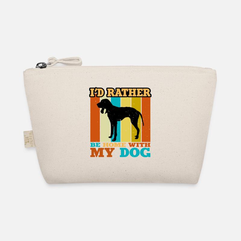 Griffon Bleu De Gascogne Dog Silhouette Retro Sun Organic Pouch