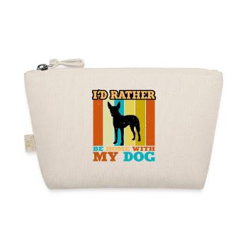 Goéland Terrier Dog Lover Silhouette Vintage Coucher de Soleil - Trousse biologique - nature - Devant