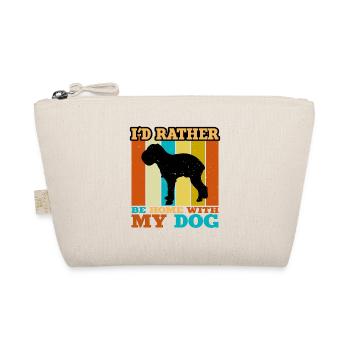 Griffon Bruxellois Dog Silhouette Retro Sunset - Trousse biologique - nature - Devant