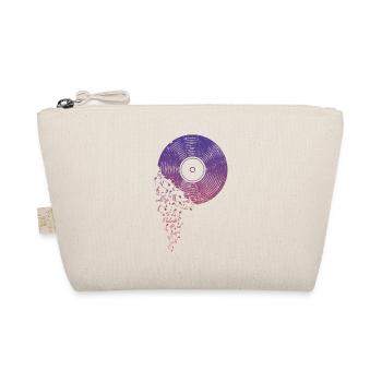 Music Vinyl Record DJ - Organic Pouch - nature - Front