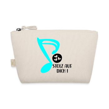 STOLZ AUF MUSIKERIN - MUSIKNOTE MUSIKINSTRUMENTE - Bio-Täschchen - Natur - Vorne
