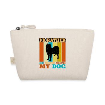 Husky Dog Silhouette Vintage Sunset pour les amoureux des chiens - Trousse biologique - nature - Devant