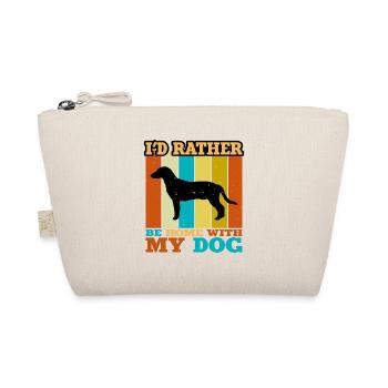 Istrian Shorthaired Hound Dog Silhouette Retro - Trousse biologique - nature - Devant
