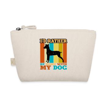 Japanese Terrier Dog Lover Silhouette Retro Sunset - Trousse biologique - nature - Devant