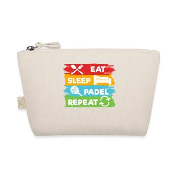 Padel Team Player Padel Racket Sport Statement - Organic Pouch - nature - Front