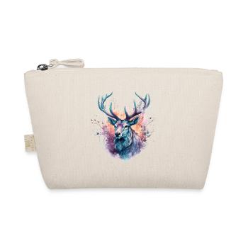 Aquarelle colorée de cerf - Trousse biologique - nature - Devant