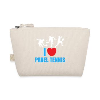 I Love Padel Padel Team Tennis Statement Heart - Trousse biologique - nature - Devant