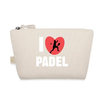Heart Player Training J’adore la déclaration de padel - Trousse biologique - nature - Devant