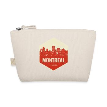 Montreal Skyline Retro Badge - Bio-Täschchen - Natur - Vorne