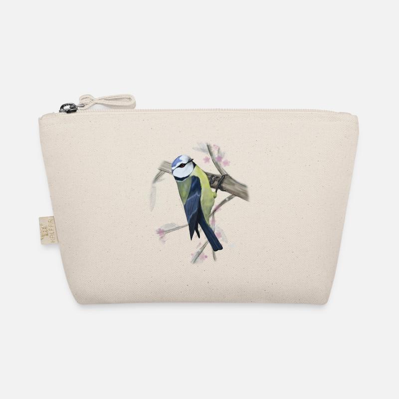 Blue digital drawing Organic Pouch