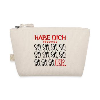 Habe Dich so lieb - BEZIEHUNG LIEBE - Bio-Täschchen - Natur - Vorne