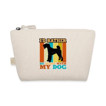 Lakeland Terrier Dog Lover Silhouette Retro Sunset - Trousse biologique - nature - Devant