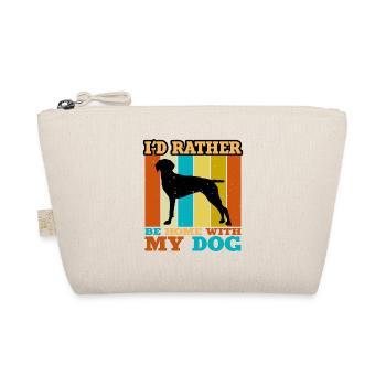 Vieux danois Pointer Dog Silhouette Retro Sunset - Trousse biologique - nature - Devant