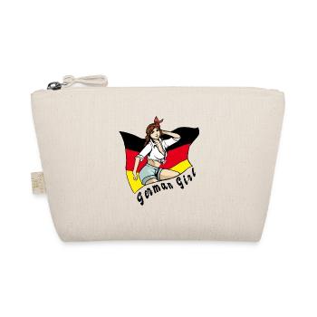 Germany Girl Flag Design - Organic Pouch - nature - Front