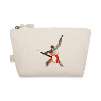 Monkey Whitebeard Gibbon Electric Guitar lets rock - Organic Pouch - nature - Front
