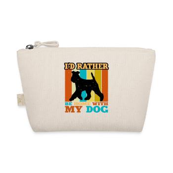 Welsh Terrier Dog Lover Silhouette Vintage Sunset - Organic Pouch - nature - Front