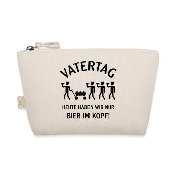 Vatertag – Bier Im Kopf (Bollerwagen / B) - Bio-Täschchen - Natur - Vorne