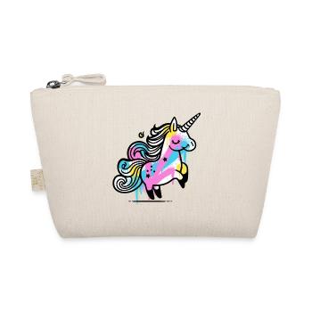 Colorful Splash Unicorn Illustration - Organic Pouch - nature - Front