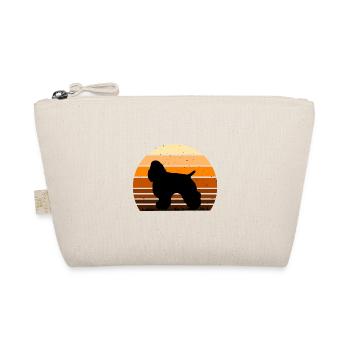 American Cocker Spaniel Dog Silhouette Retro Sun - Trousse biologique - nature - Devant