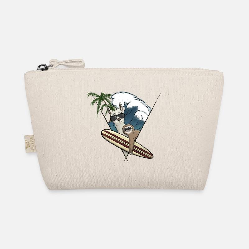 Surf Holiday Llama & Sloth Planche de surf Wave Palm Trees Trousse biologique